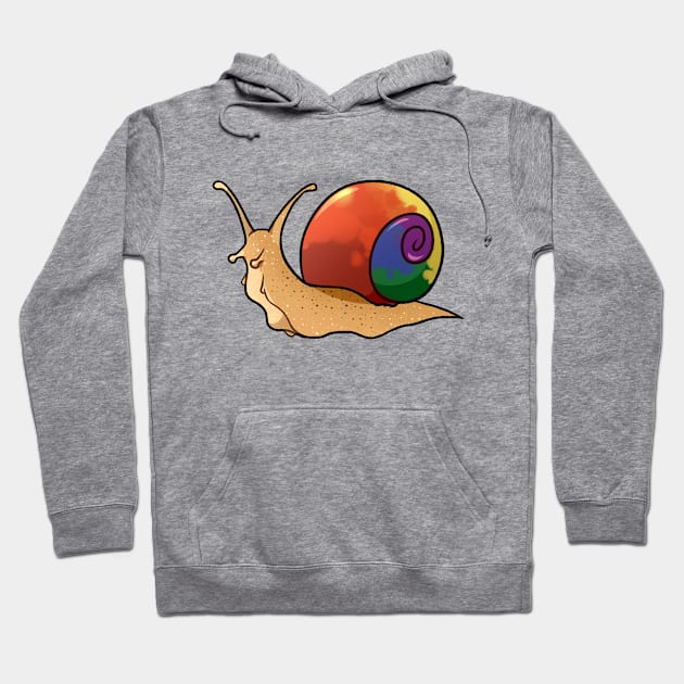 LGBT snail Hoodie by gaypompeii